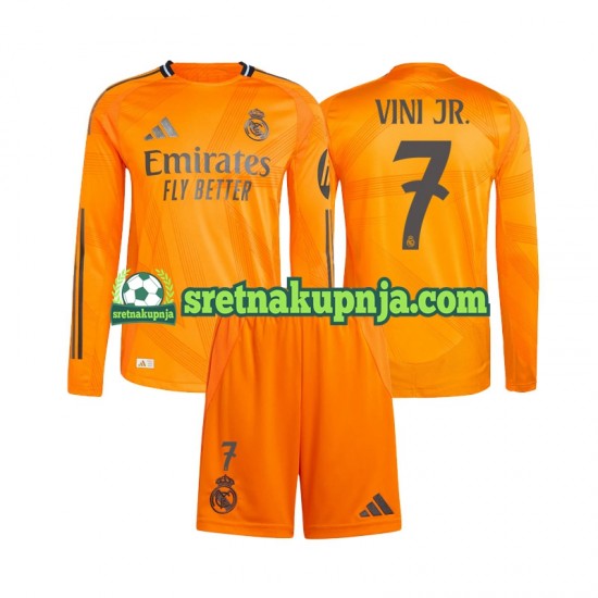 Dječja Gostujući Away Dresova Real Madrid Vinicius Junior 7 2024-2025 Dugim Rukavima