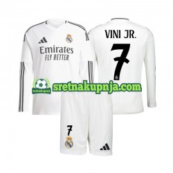 Dječja Domaći Home Dresova Real Madrid Vinicius Junior 7 2024-2025 Dugim Rukavima