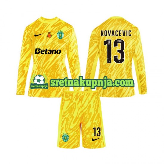 Dječja Treći Golmanski Dresova Sporting CP Kovacevic 13 2024-2025 Dugim Rukavima