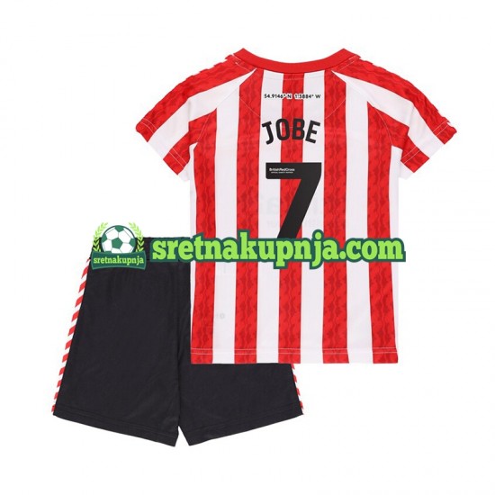 Dječja Domaći Home Dresova Sunderland Jobe Bellingham 7 2024-2025 Kratkih Rukava