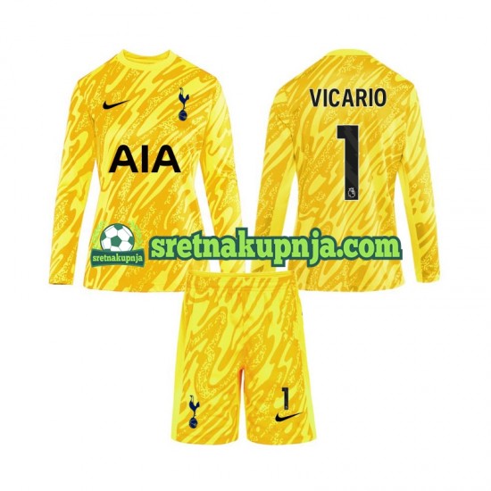 Dječja Domaći Home Golmanski Dresova Tottenham Hotspur Vicario 1 2024-2025 Dugim Rukavima