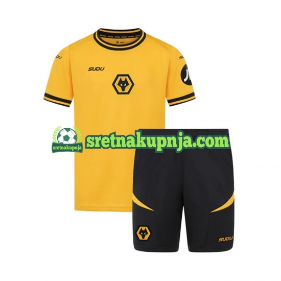 Dječja Domaći Home Dresova Wolverhampton Wanderers 2024-2025 Kratkih Rukava
